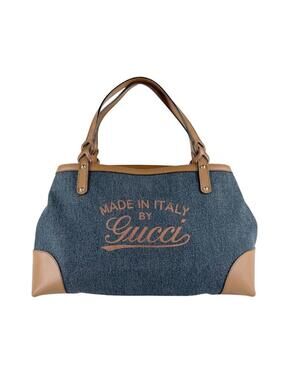 Auth Gucci Handbag Tote Bag Indigo #280499G62B